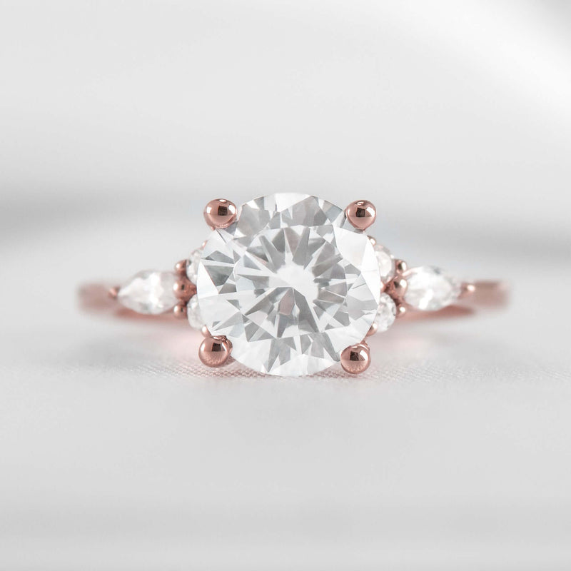 Shown in 2.0 Carat * The Sophia Marquise Accented Diamond Engagement Ring | Lisa Robin