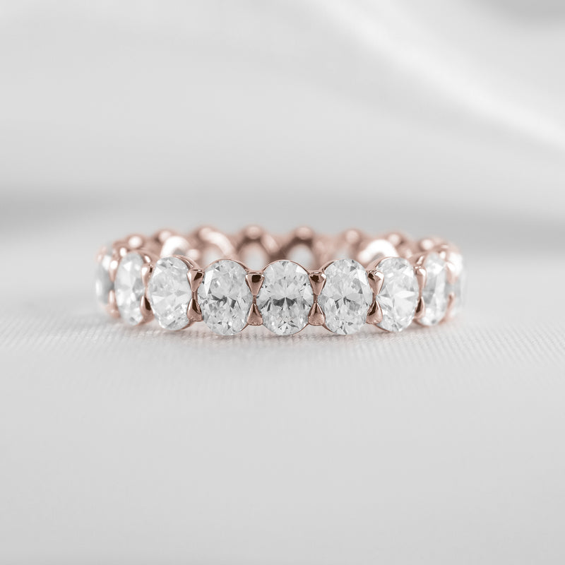 Shown in 3.80 Carat * The Sutton Oval Diamond Eternity Ring | Lisa Robin