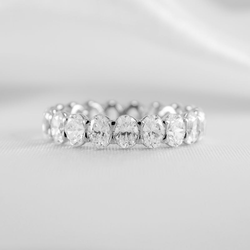 Shown in 3.80 Carat * The Sutton Oval Diamond Eternity Ring | Lisa Robin