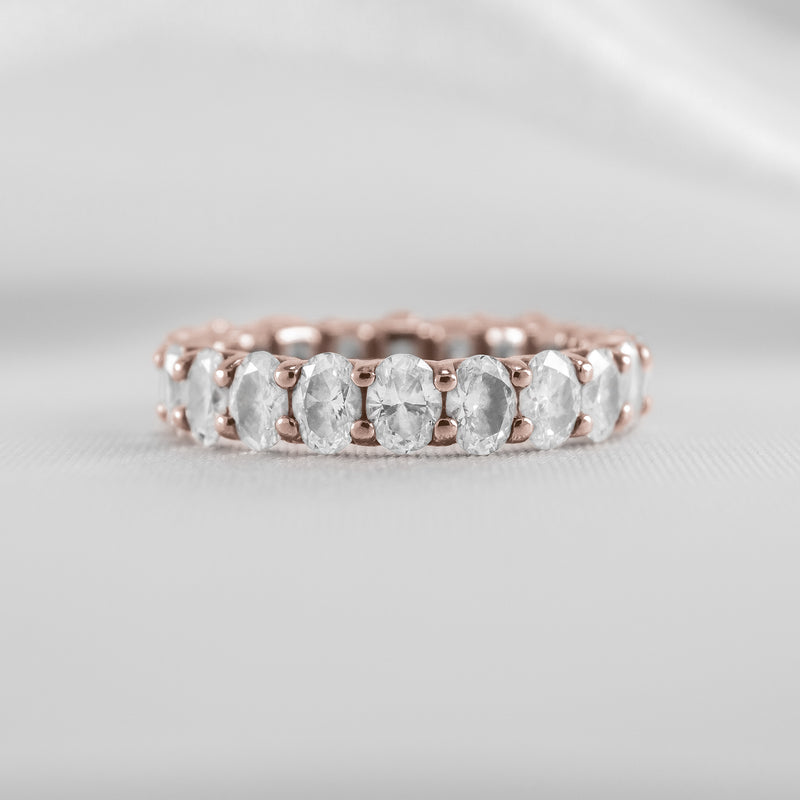 Shown in 3.15 Carat * The Sutton Oval Diamond Eternity Ring | Lisa Robin