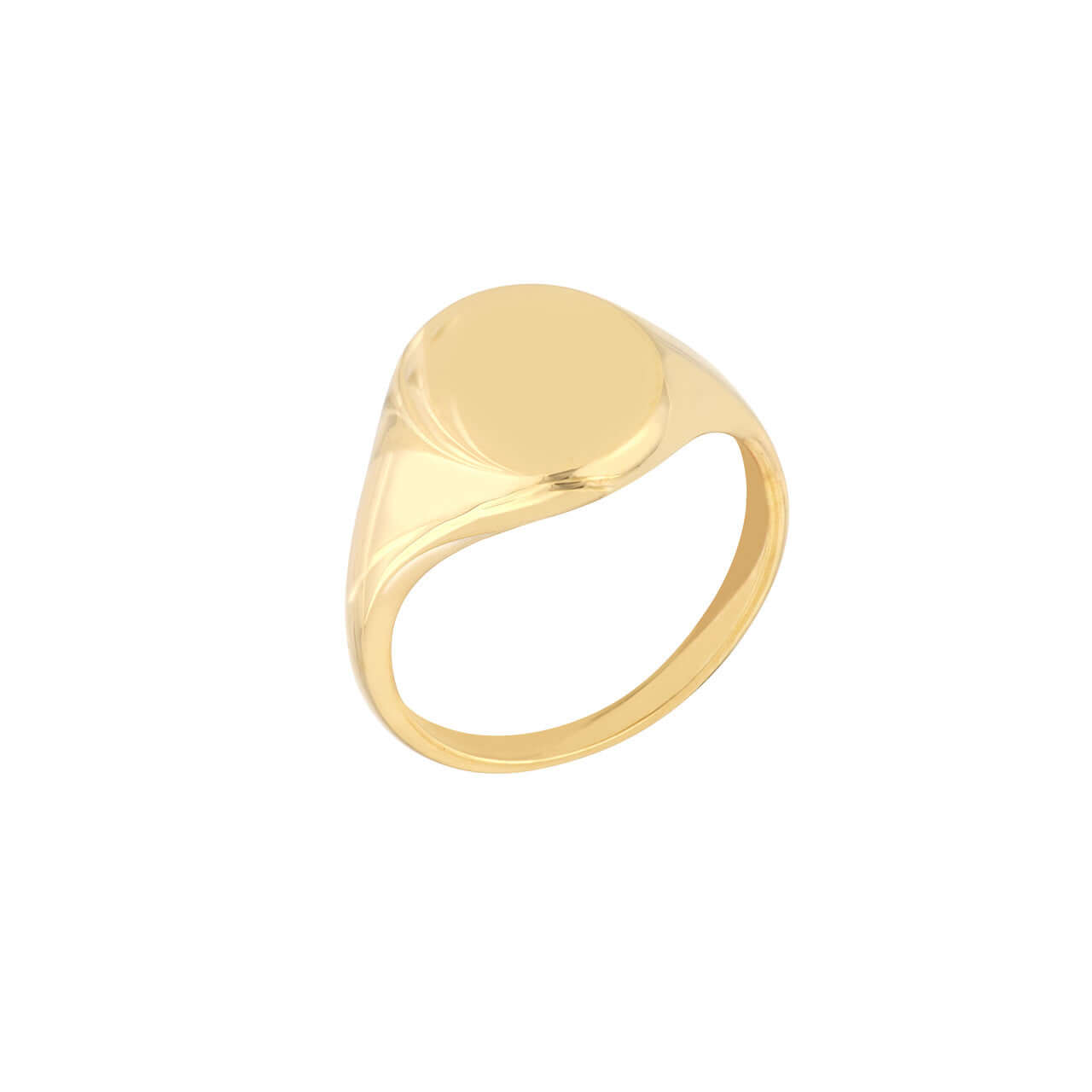 Engravable Oval Gold Signet Ring | Lisa Robin