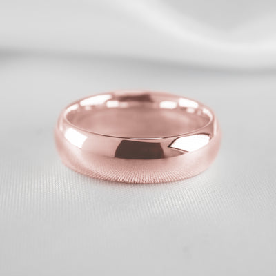 The Tanner Wedding Ring 10mm | Lisa Robin#color_18k-rose-gold