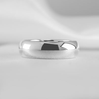 The Tanner Wedding Ring 10mm | Lisa Robin#color_10k-white-gold