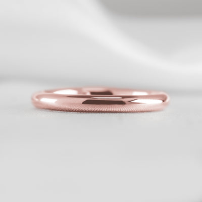 The Tanner Gold Wedding Ring 4mm | Lisa Robin#color_14k-rose-gold