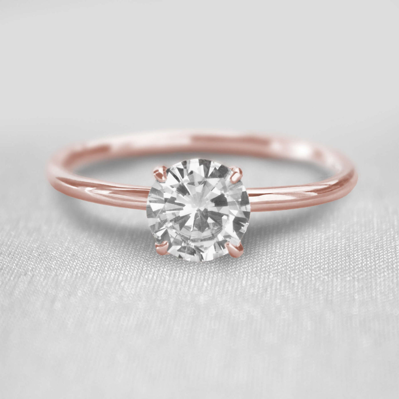 Shown in 1 Ct * The Olivia Diamond Solitaire Ring | Lisa Robin#shape_round