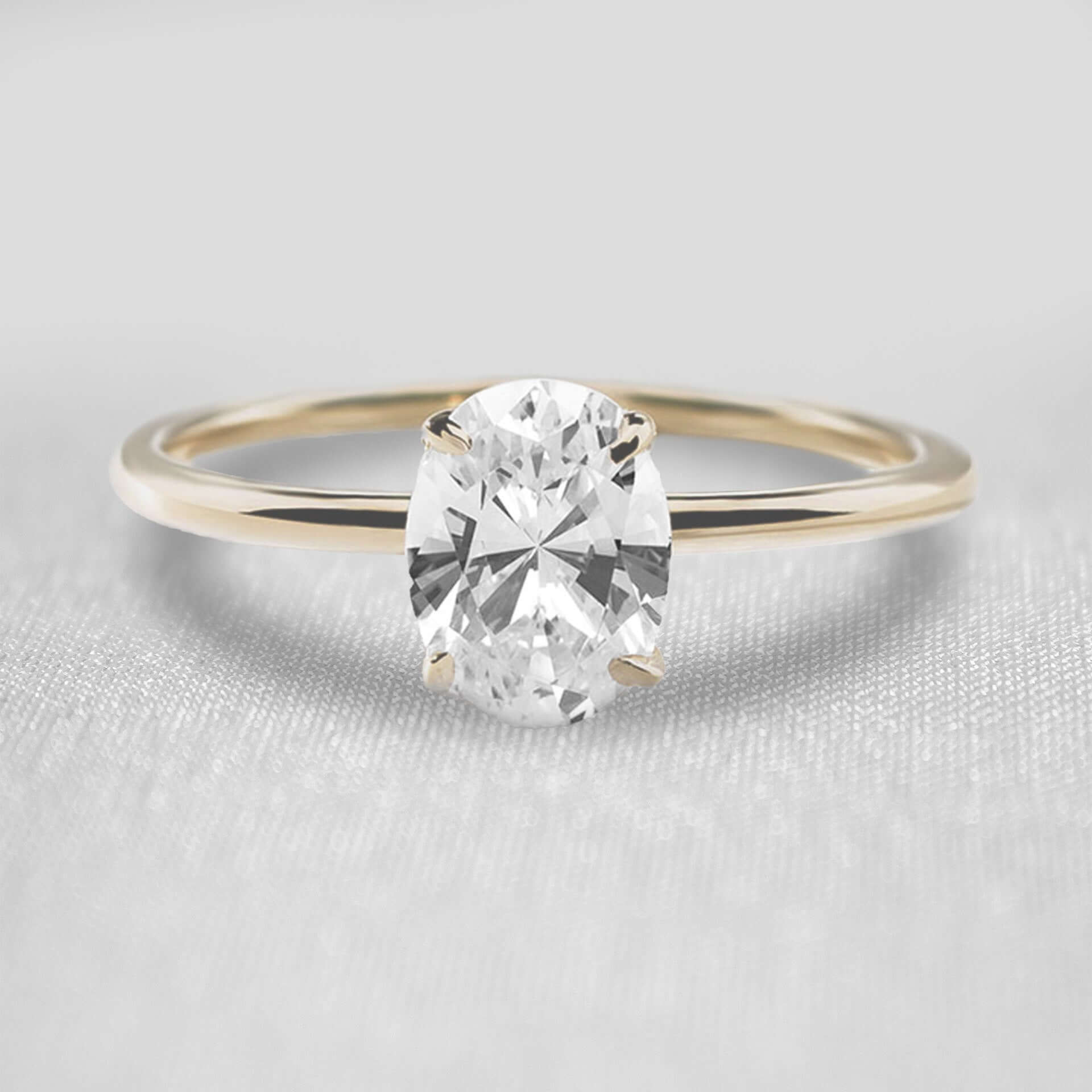 Shown in 1 ct * The Olivia Diamond Solitaire Ring | Lisa Robin#shape_oval