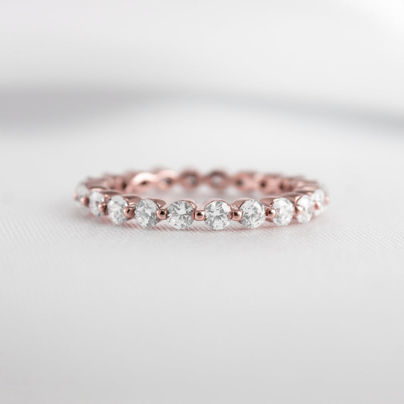 The Tristan Floating Diamond Eternity Ring - Lisa Robin