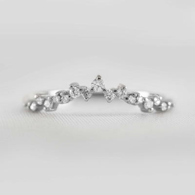 The Twilight Diamond Chevron Wedding Ring Media | Lisa Robin#color_10k-white-gold