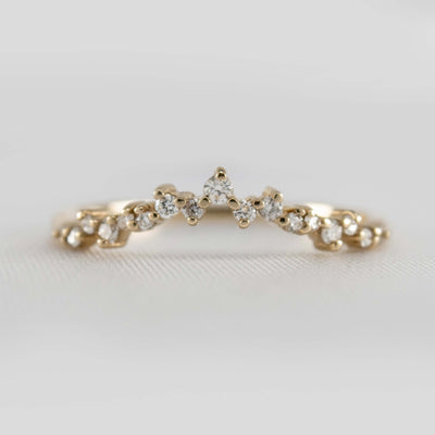 The Twilight Diamond Chevron Wedding Ring Media | Lisa Robin#color_14k-yellow-gold