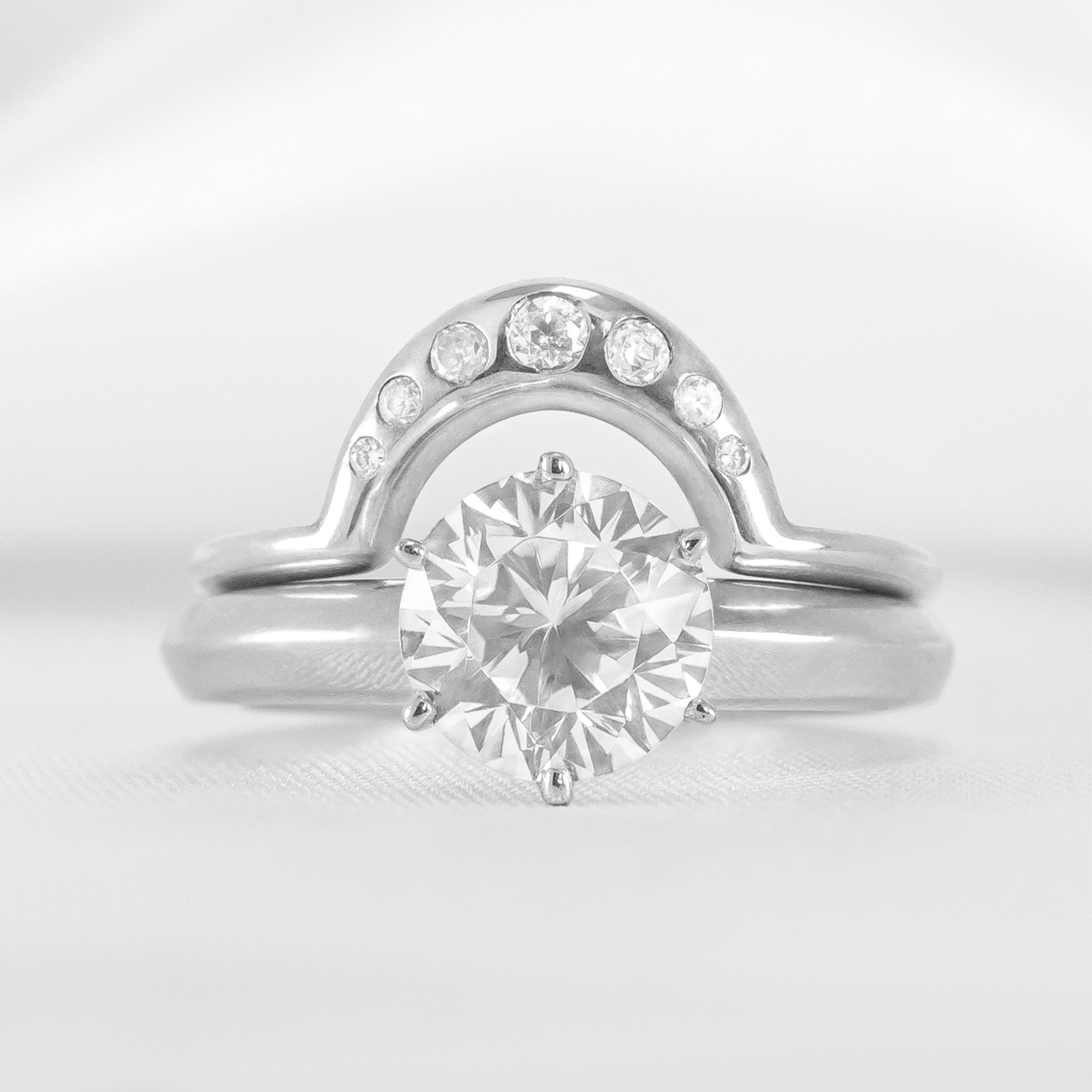 Valentina Curved Diamond Wedding Ring