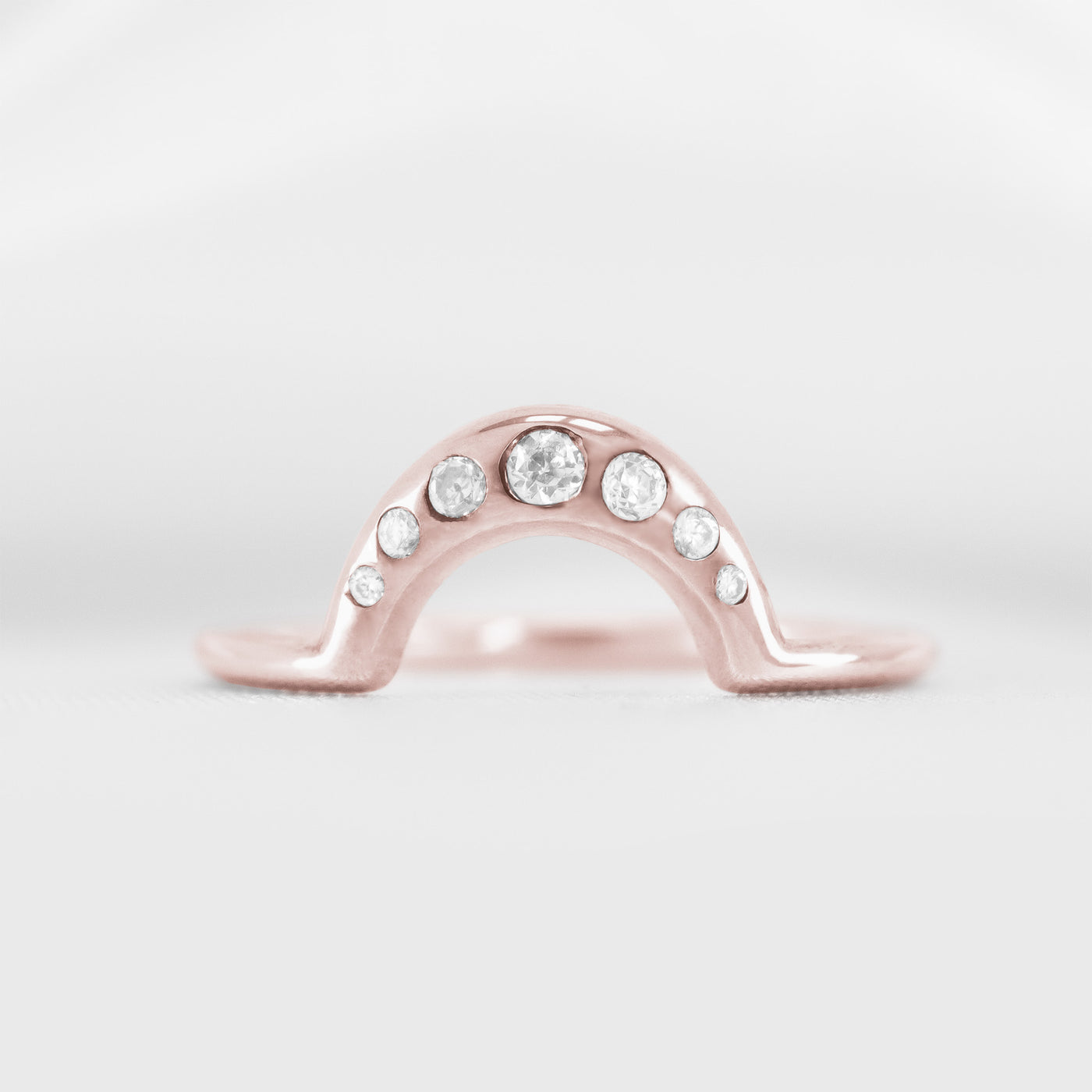 Valentina Curved Diamond Wedding Ring