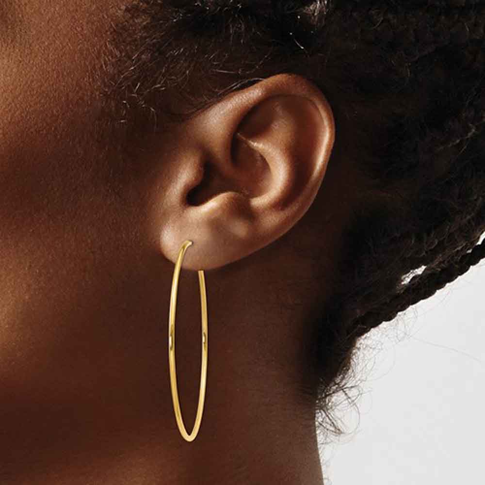 Shown in 60mm * Endless 14K Gold Hoops#size_60mm