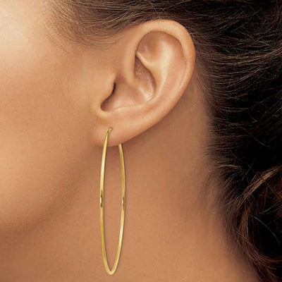 Shown in 60mm * Endless 14K Gold Hoops#size_60mm