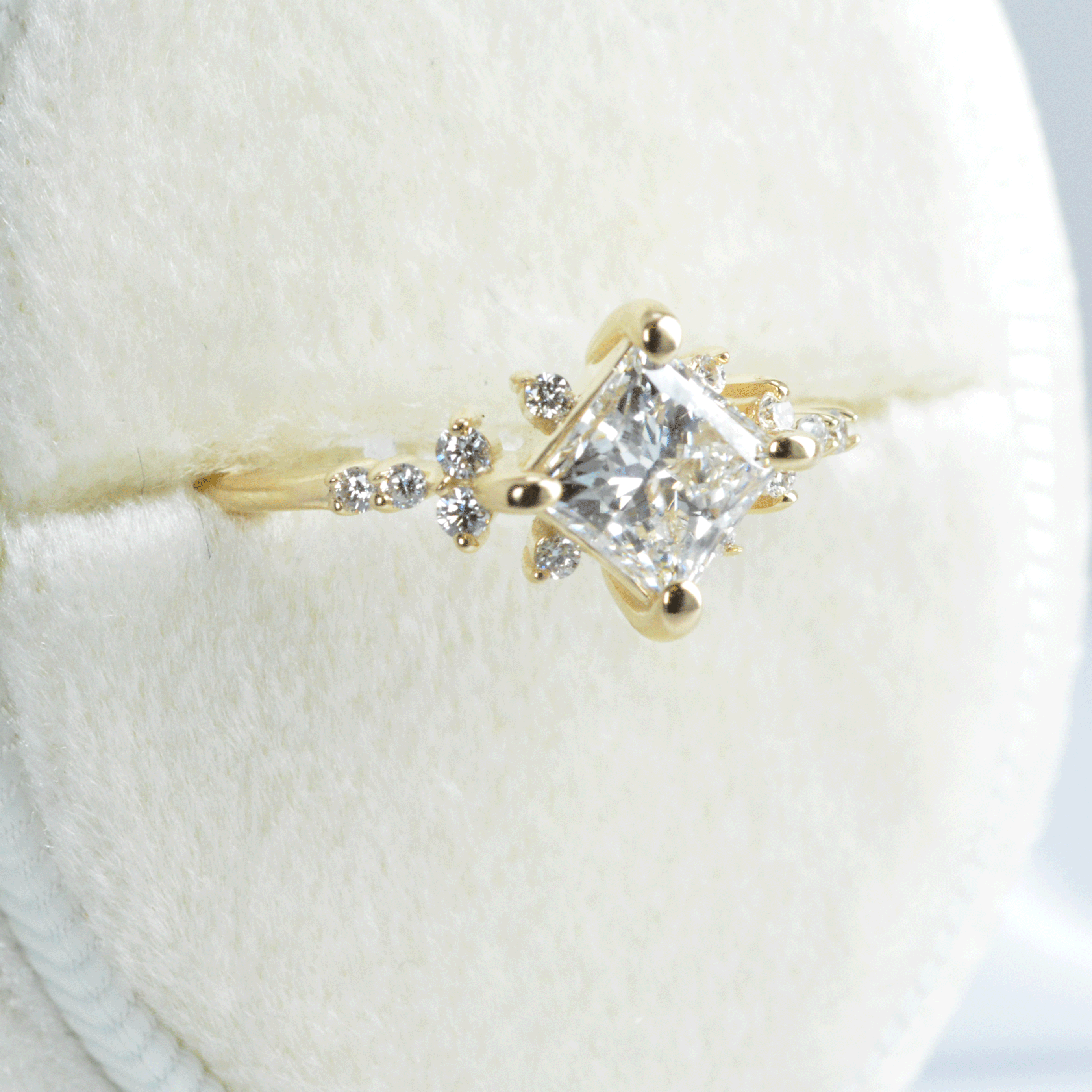 The Zakari Starlight Princess Diamond Engagement Ring