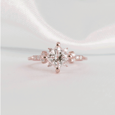 Zakari Vintage Inspired Diamond Engagement Ring | Lisa Robin