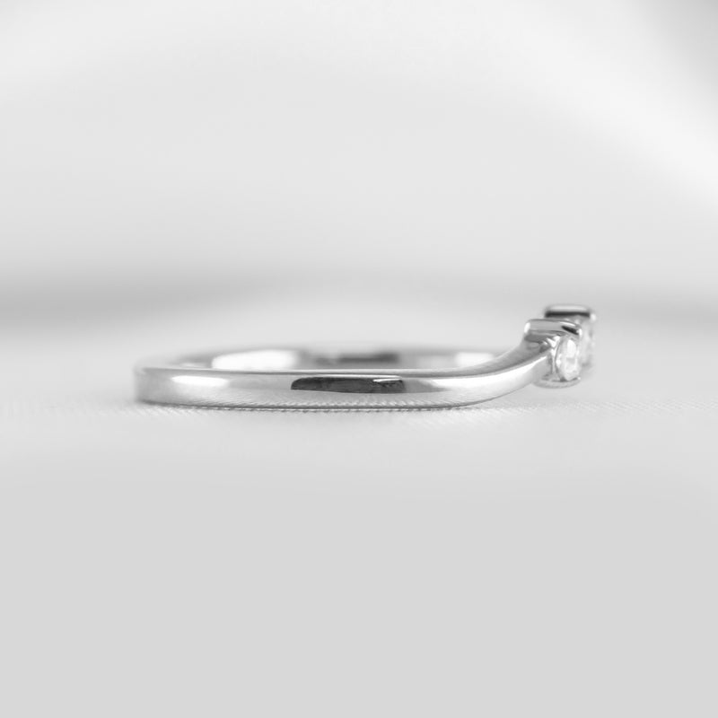 The Zoey Contoured Diamond Band