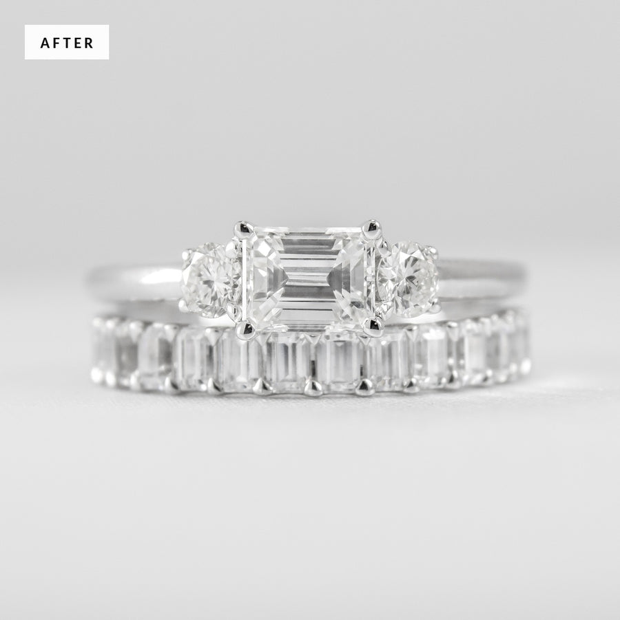 Custom Rejewel by Lisa Robin from heirloom wedding ring.