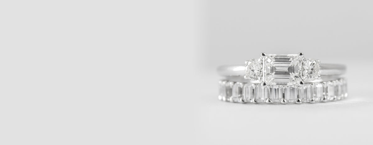 Wedding set crafted from heirloom wedding set by Lisa Robin