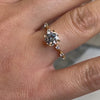 The Portia Round Distance Diamond Engagement Ring | Lisa Robin