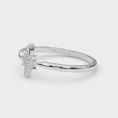 The Vega Diamond Promise Ring | Lisa Robin#color_14k-white-gold