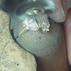 Lisa Robin diamond ring prongs being polished in the workshop