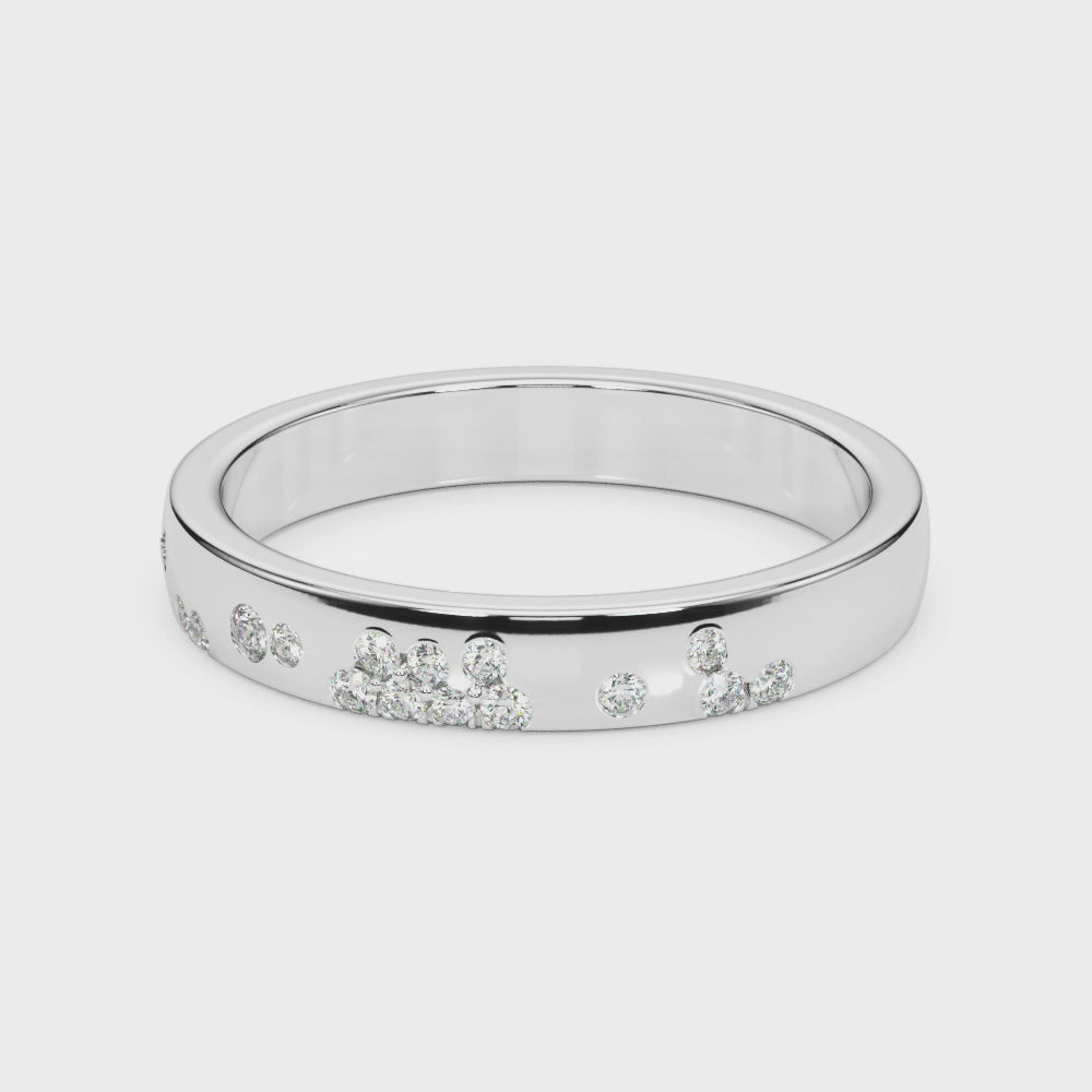The Jordan Scatter Diamond Narrow Ring | Lisa Robin#color_18k-white-gold