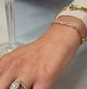 MARLA CHEVRON DIAMOND WEDDING RING with HADLEY MARQUISE DIAMOND ENGAGEMENT RING / Lisa Robin 