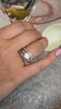 KAIRO DIAMOND CHEVRON BAND with ZAKARI STARLIGHT PRINCESS DIAMOND ENGAGEMENT RING with BLAKE MARQUISE DIAMOND wedding RING / Lisa Robin