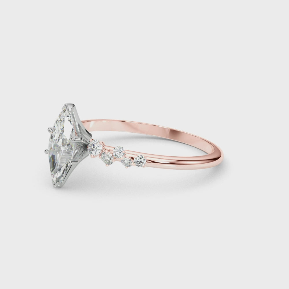 Shown in 1.0 carat * The Polaris Diamond Engagement Ring - Lisa Robin#shape_marquise