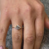 The galaxy Diamond halo Engagement Ring | Lisa Robin