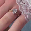 The Laurel Leaf and Vine Diamond Wedding Ring in 14k yellow gold on model hand by Lisa Robin jewelry