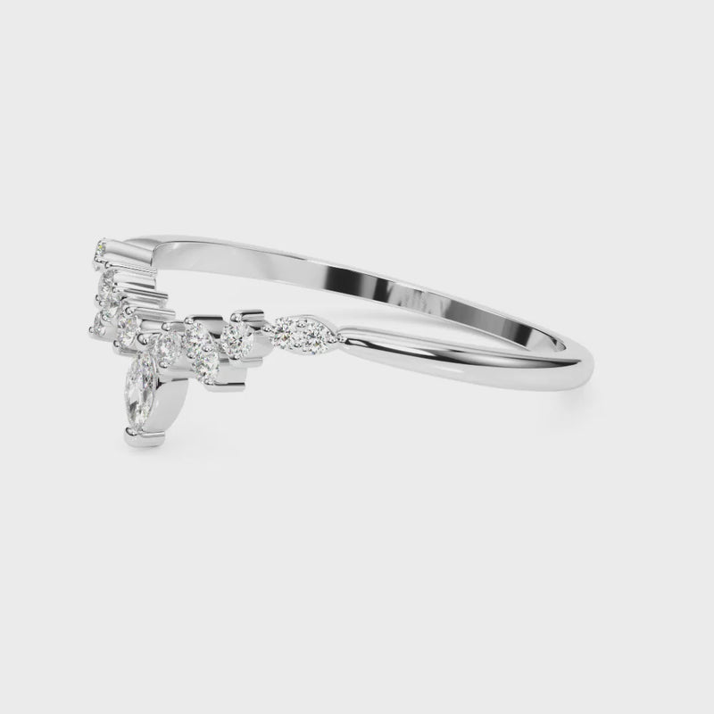 The Kairo Diamond Chevron Band | Lisa Robin