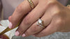 The Galaxy diamond engagement ring paired with the Jaden diamond wedding ring on model | Lisa Robin