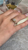 Briony diamond cut halo twist engagement ring with Maria twist diamond cut wedding ring / Lisa Robin