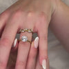 The Allison Solitaire Diamond Engagement Ring with round cut diamond in yellow gold from front by Lisa Robin Jewelry
