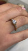 Devon three stone diamond cut engagement ring / Lisa Robin