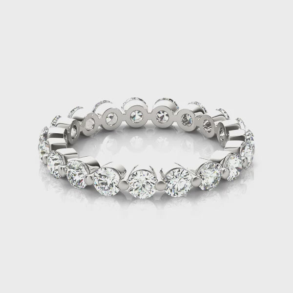 The Tristan Floating Diamond Eternity Ring | Lisa Robin