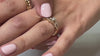 The Polaris emerald cut engagement ring and the Twilight on model | Lisa Robin