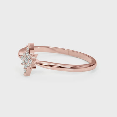 The Vega Diamond Promise Ring | Lisa Robin#color_14k-rose-gold