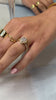 Sierra Pear Diamond Halo Engagement Ring and Frances Vintage Diamond Wedding Ring | Lisa Robin
