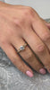 Devon three stone diamond cut engagement ring / Lisa Robin