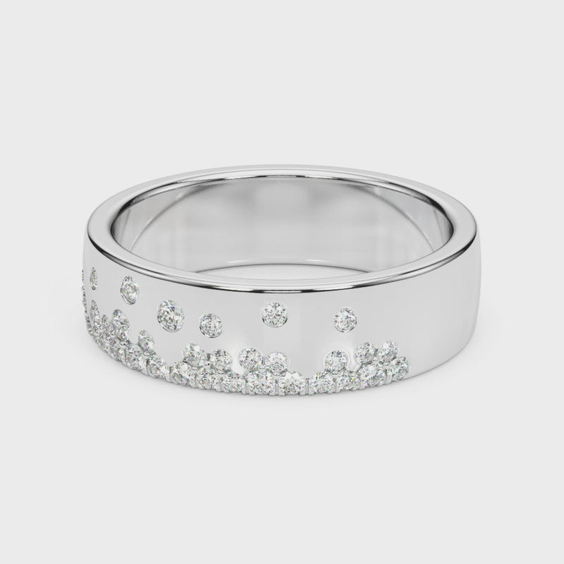 The Jordan Scatter Diamond Wedding Ring | Lisa Robin