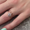 The Verity paired with the Galaxy engagement ring on model | Lisa Robin