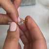  MATILDA VINTAGE CHEVRON WEDDING RING with MIA EAST WEST DIAMOND ENGAGEMENT RING / Lisa Robin
