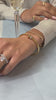 Ari pavé princess diamond cut engagement ring with Mercer half emerald cut eternity wedding ring / Lisa Robin