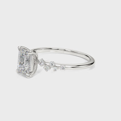 Show in 1.0 carat * The Polaris Diamond Engagement Ring - Lisa Robin#shape_emreald