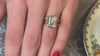 The Emery emerald cut diamond bezeled engagement ring with the Quinn twist wedding ring | Lisa Robin