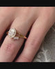 Kallely Bezel set oval diamond engagement ring |Lisa Robin