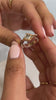 Oakley .091 carat Diamond twist engagement ring with Marla Chevron Diamond wedding ring / Lisa Robin