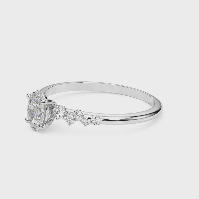 Shown in 1.0 carat * The Polaris Diamond Engagement Ring | Lisa Robin